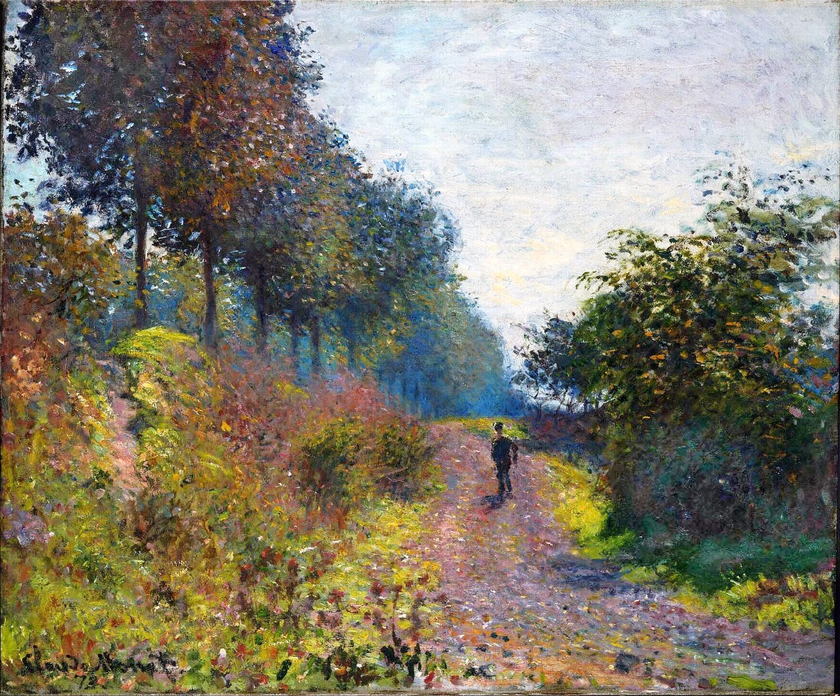 Клод Моне картина Укромная тропа 1873г